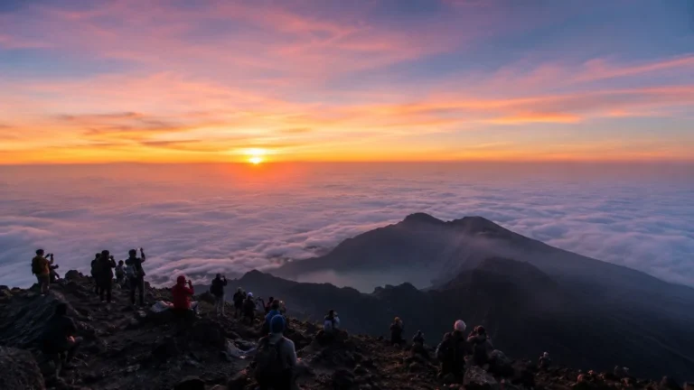 Kintamani Bali - Mount Batur sunrise view from the summit
